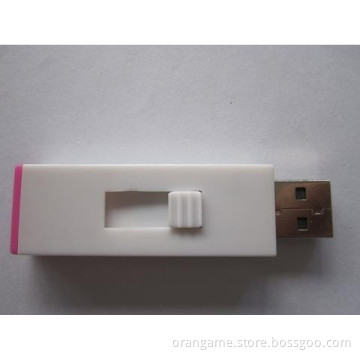 Promotion White Push and Pull Shape 1GB-32GB USB 2.0 USB Flash Drive & Plastic USB Flash Drive